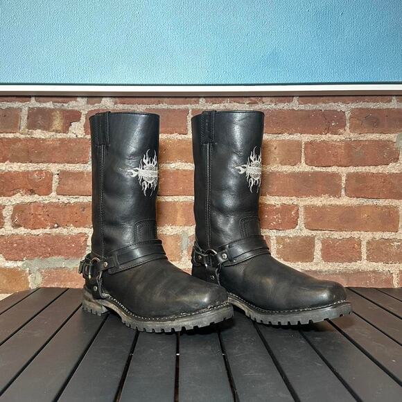 Harley davidson mens harness boot main image 8